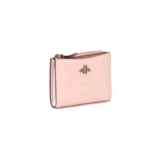 GUCCI Women's Animal Print Leather Compact Wallet in Pink - Picture 2 of 9